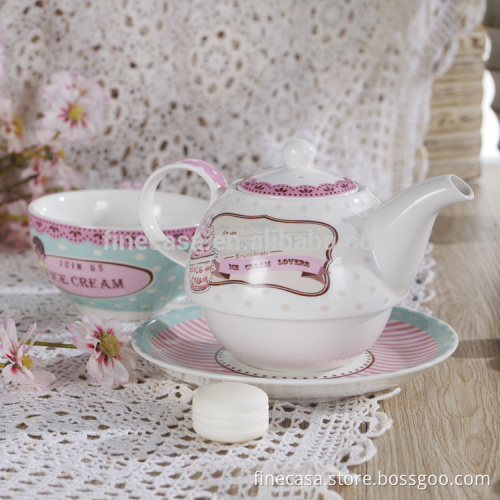 Elegant Design Fine Ceramic Teapot Set